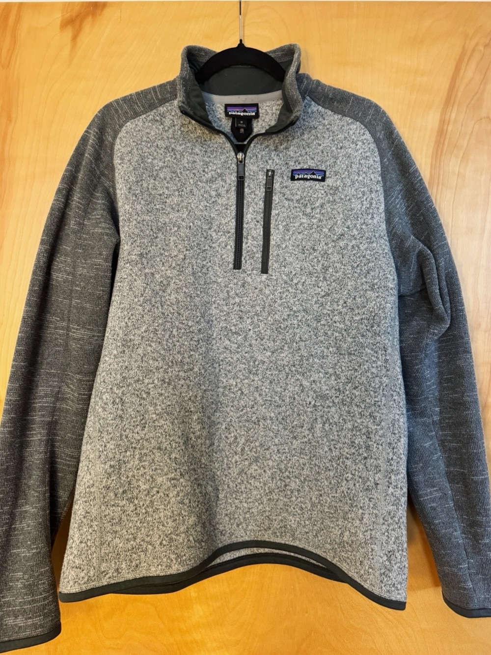 Patagonia Men's Heather Grey Half-Zip Pullover